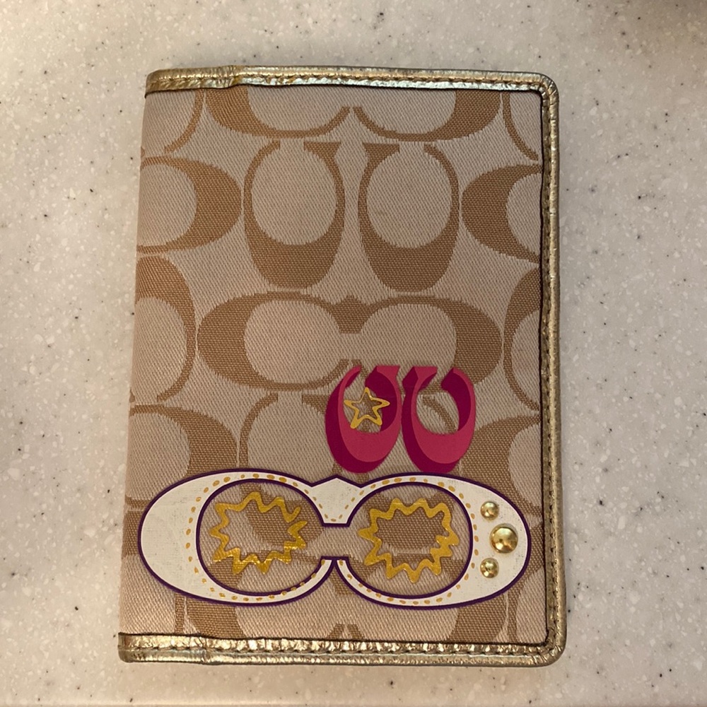 Coach passport holder
